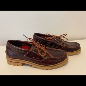 NEW burgundy SPERRY TOP SIDERS 7.5